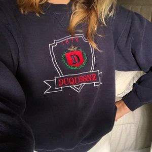 Vintage Navy Blue Sweatshirt